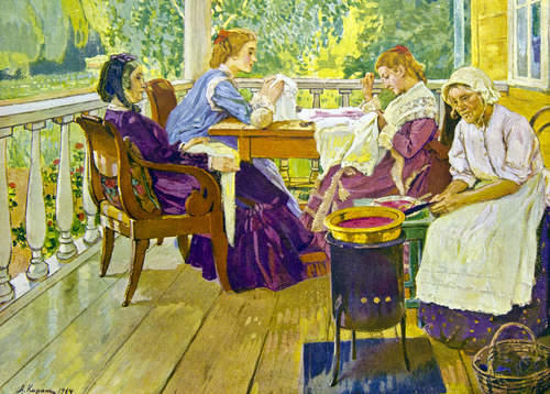 A.Korin, "Illustrated collection of the works by Leo Tolstoy," "Partnership Sytin", Moscow, Russia, 1914. A.Korin, "Illustrated collection of the works by Leo Tolstoy" , "Partnership Sytin", Moscow, Russia, 1914.