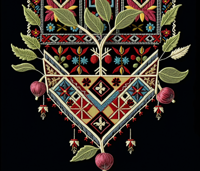 Ameera Kawash Tatreez garden Ameera Kawash Tatreez garden