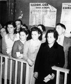 donne al voto nel 1946