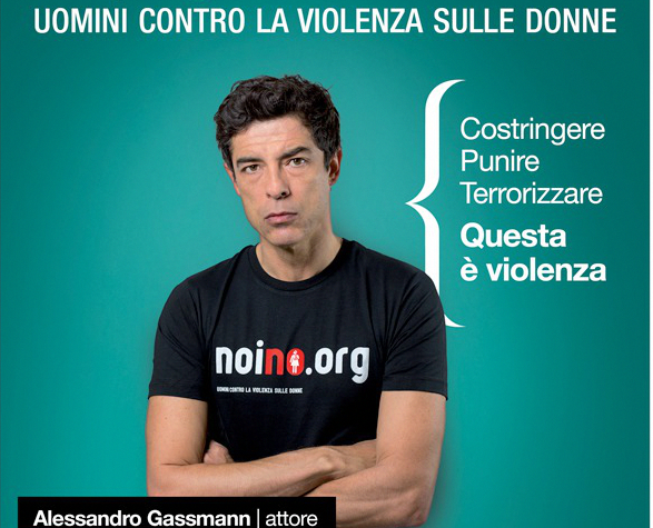 L'attore Alessandro Gassmann per la campagna Noi No