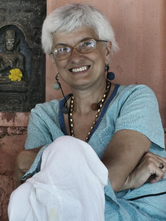 Mariella Gramaglia in India. Foto di Laura Salvinelli