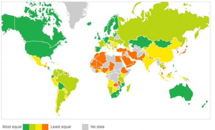 mappa globale parità di genere