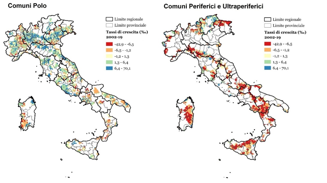 Comparazione tassi crescita demografica
